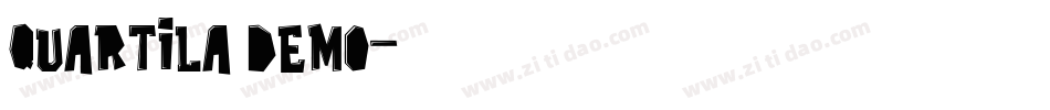 quartila demo字体转换